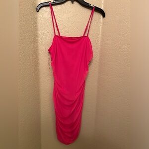 Rue 21 Barbie Pink NWT Rouching, Sexy Dress
